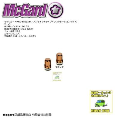 McGardマックガード正規品：スプラインドライブ・インストレーション
