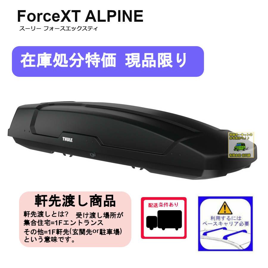 取寄せ] ・THULE ForceXT ALPINE th6355 ブラックエアロスキン  