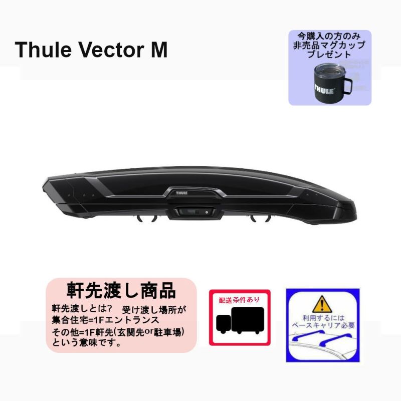 THULE VectorM /ベクターMブラックメタリック th6132-1 ：ジェットバッグ